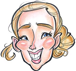 Party Caricature Artist Betsy