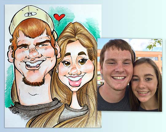 Indianapolis Party Caricatures