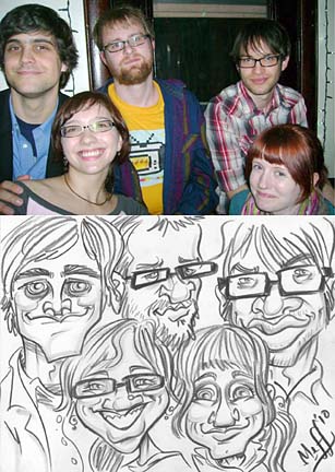 Olympia Party Caricatures