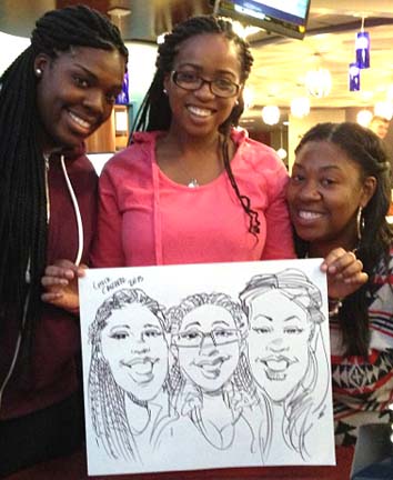 Rockland Party Caricatures