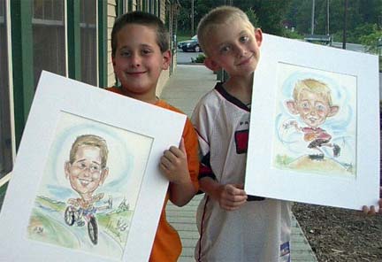 Providence Party Caricatures