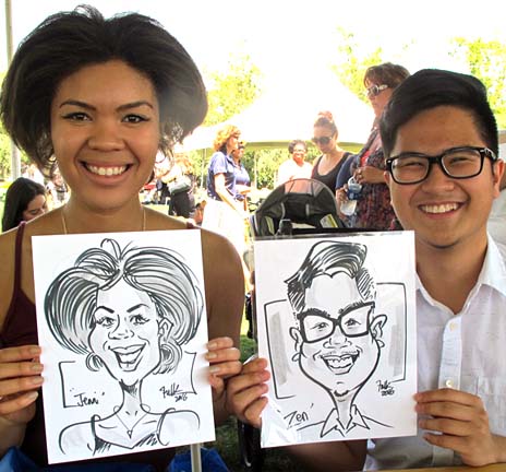 Sacramento Party Caricatures