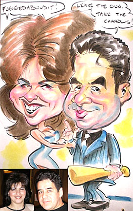 Baltimore Party Caricatures