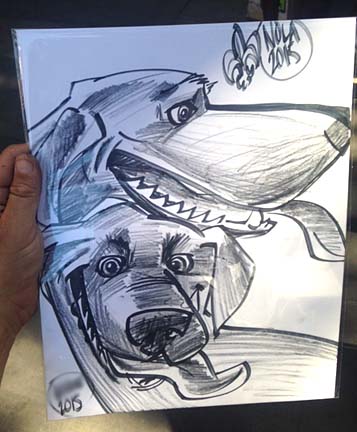 New Orleans Party Pet Caricatures