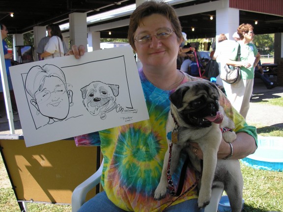 Pittsburgh Party Pet Caricatures