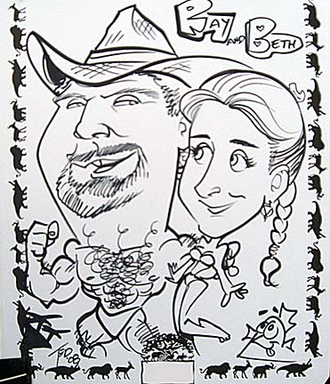 Cocoa Beach Party Caricaturist