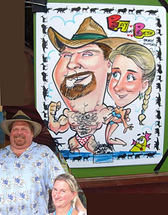 Cocoa Beach Party Caricatures