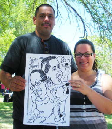 Riverside Party Caricatures