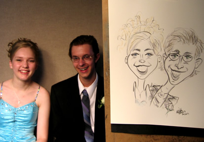 Milwaukee Party Caricatures